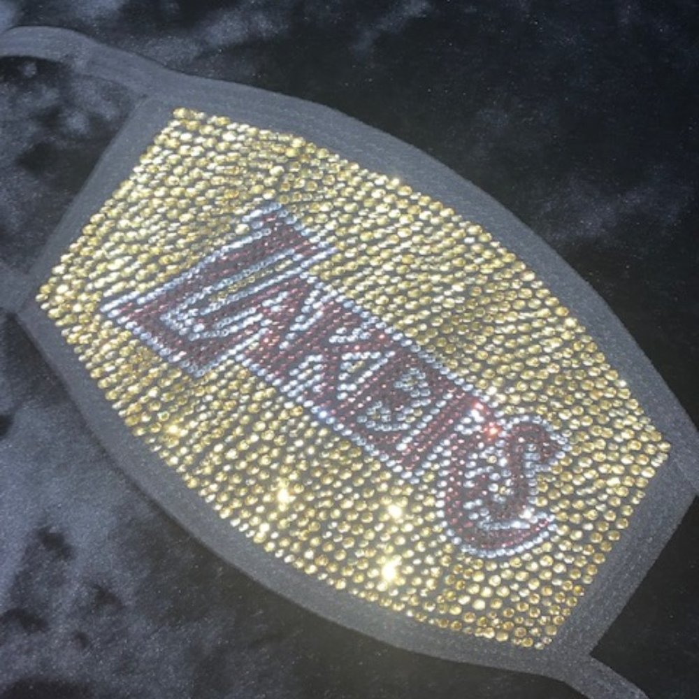 Lakers Bling Rhinestone Mask